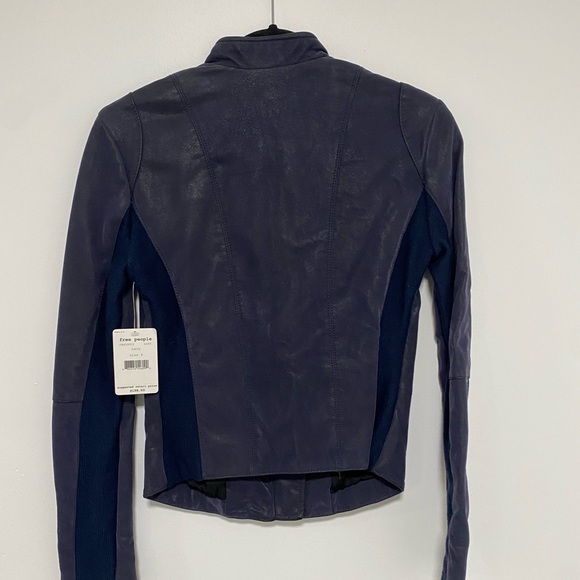 Free People Leather Jacket - NWT - Picture 3 of 4